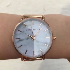 Gold Aeropostale Marble/Mesh Watch. NWT.